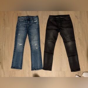 American Eagle Outfitters & Chevignon Blue and Black Men’s  Jeans 32x32